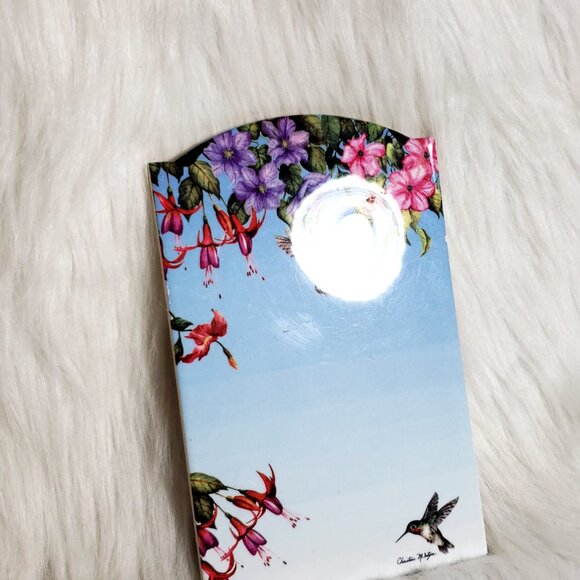 Vintage Hummingbird Dry Erase Tile Hanging Wall Organizer "Notepad" - Picture 3 of 7